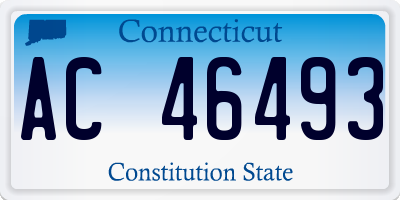 CT license plate AC46493