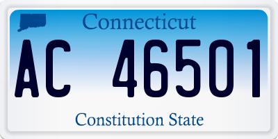 CT license plate AC46501