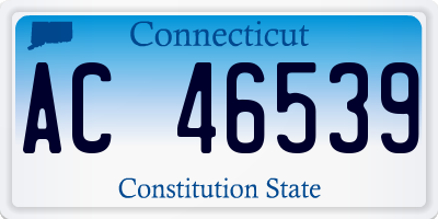 CT license plate AC46539