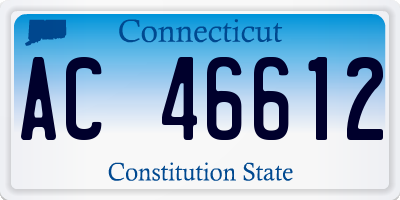 CT license plate AC46612