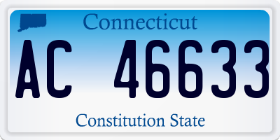 CT license plate AC46633