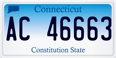 CT license plate AC46663