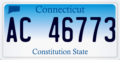 CT license plate AC46773