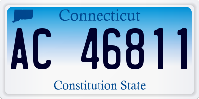 CT license plate AC46811