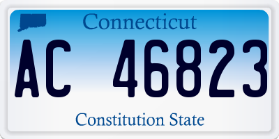 CT license plate AC46823