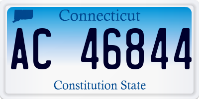 CT license plate AC46844