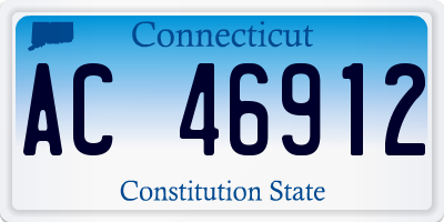 CT license plate AC46912