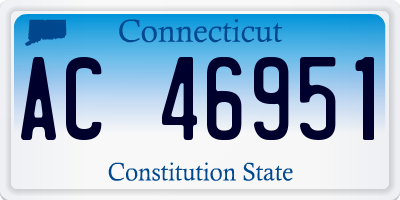CT license plate AC46951