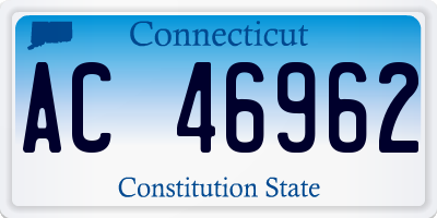 CT license plate AC46962