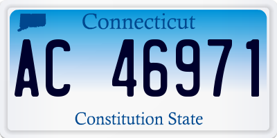 CT license plate AC46971