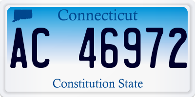 CT license plate AC46972