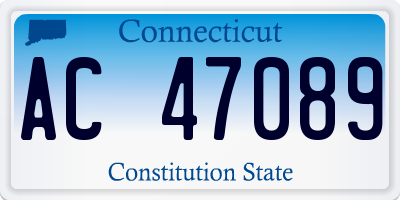 CT license plate AC47089