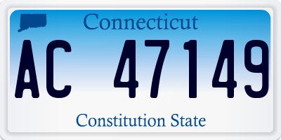 CT license plate AC47149