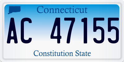 CT license plate AC47155