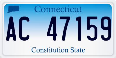 CT license plate AC47159