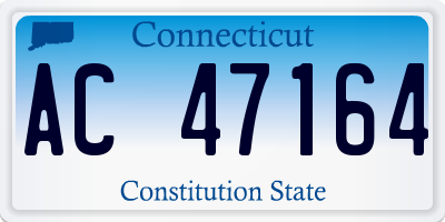 CT license plate AC47164