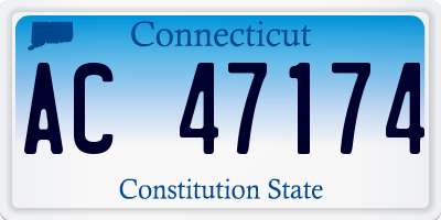 CT license plate AC47174