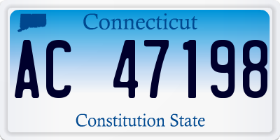 CT license plate AC47198
