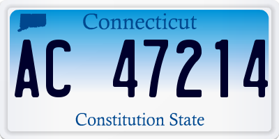 CT license plate AC47214