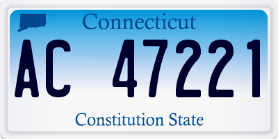CT license plate AC47221