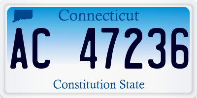 CT license plate AC47236