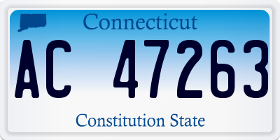 CT license plate AC47263