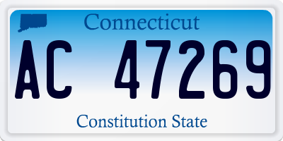 CT license plate AC47269
