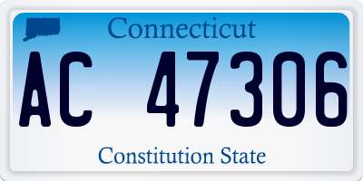 CT license plate AC47306