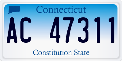 CT license plate AC47311