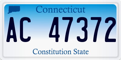 CT license plate AC47372