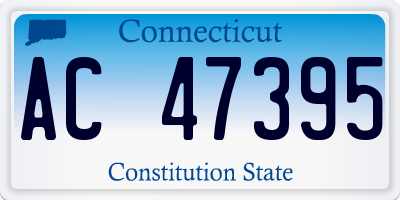 CT license plate AC47395