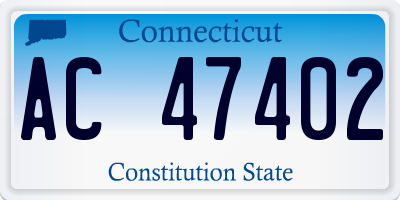 CT license plate AC47402