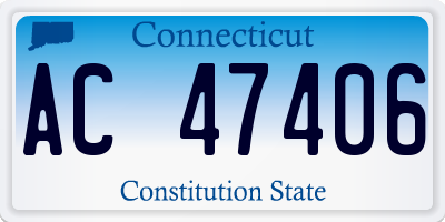 CT license plate AC47406