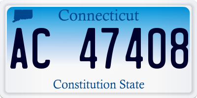 CT license plate AC47408