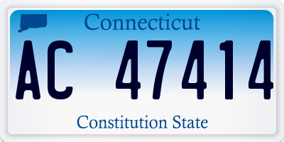 CT license plate AC47414