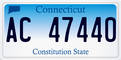 CT license plate AC47440