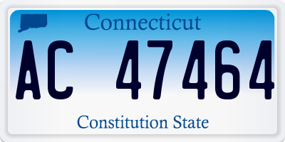 CT license plate AC47464