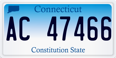 CT license plate AC47466
