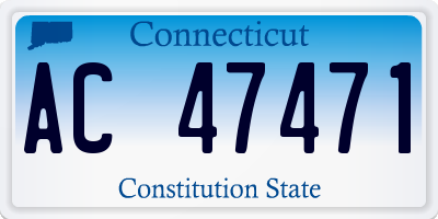 CT license plate AC47471