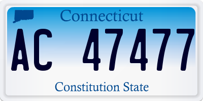 CT license plate AC47477