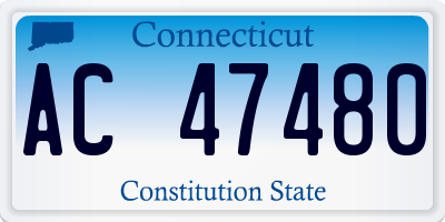 CT license plate AC47480