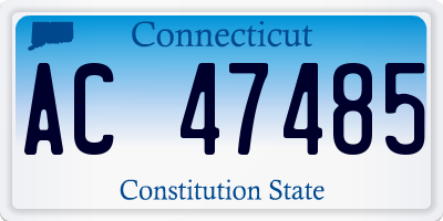 CT license plate AC47485