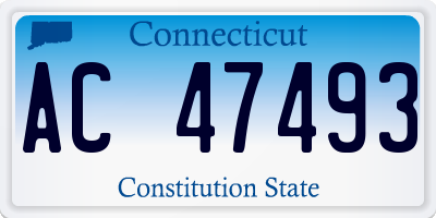 CT license plate AC47493