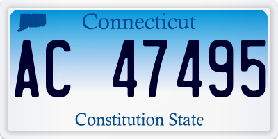 CT license plate AC47495