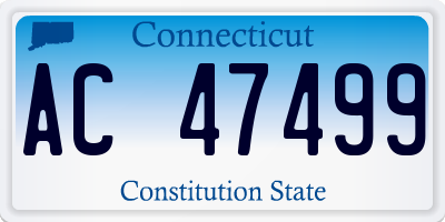 CT license plate AC47499