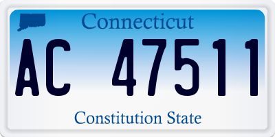CT license plate AC47511