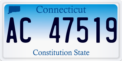 CT license plate AC47519