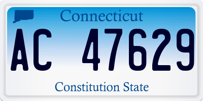 CT license plate AC47629