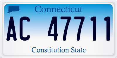 CT license plate AC47711