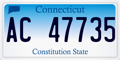 CT license plate AC47735